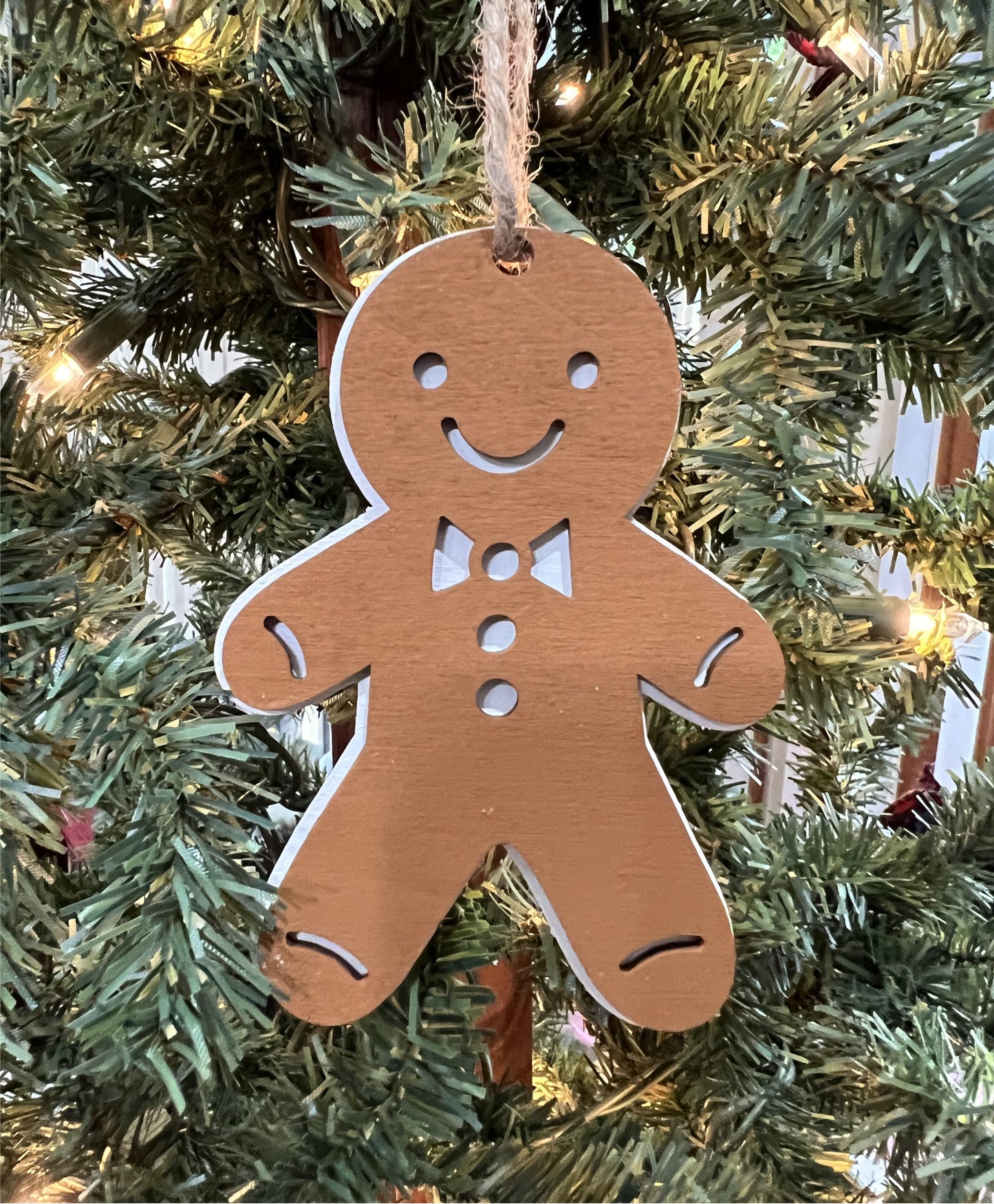 Gingerbread Boy Christmas Ornament