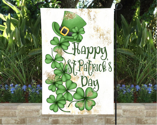 Happy St. Patrick's Day Garden Flag