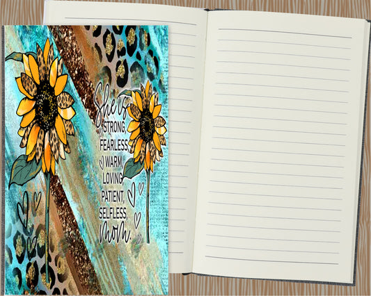 She Is Strong Mom Canvas Journal